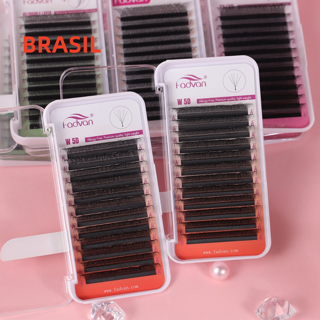 Cílios Fadvan W 5D Extensão De Cílios Alongamento W Novidade Volume Híbrido Maquiagem em Oferta na Shopee