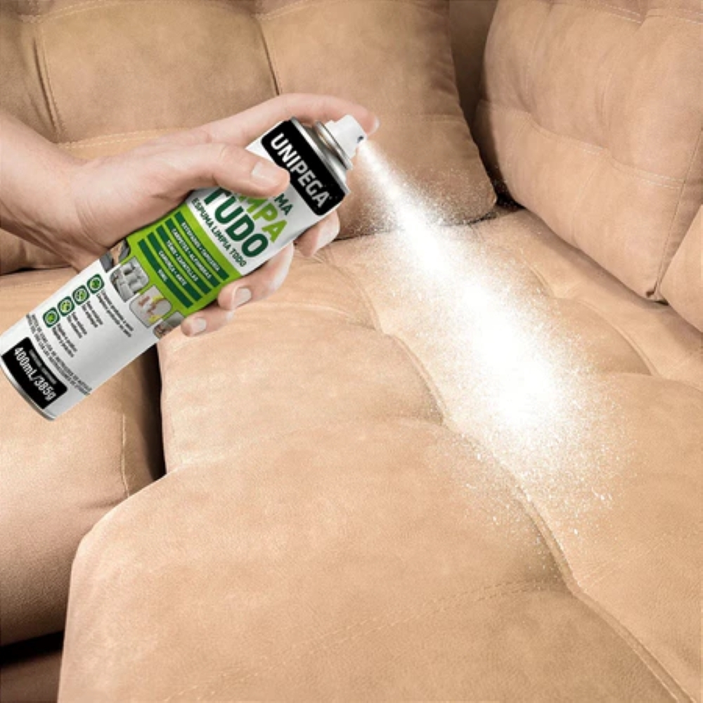 Espuma Mágica Limpa Tudo Tênis Sofa Paredes 400ml Unipega em Oferta na Shopee