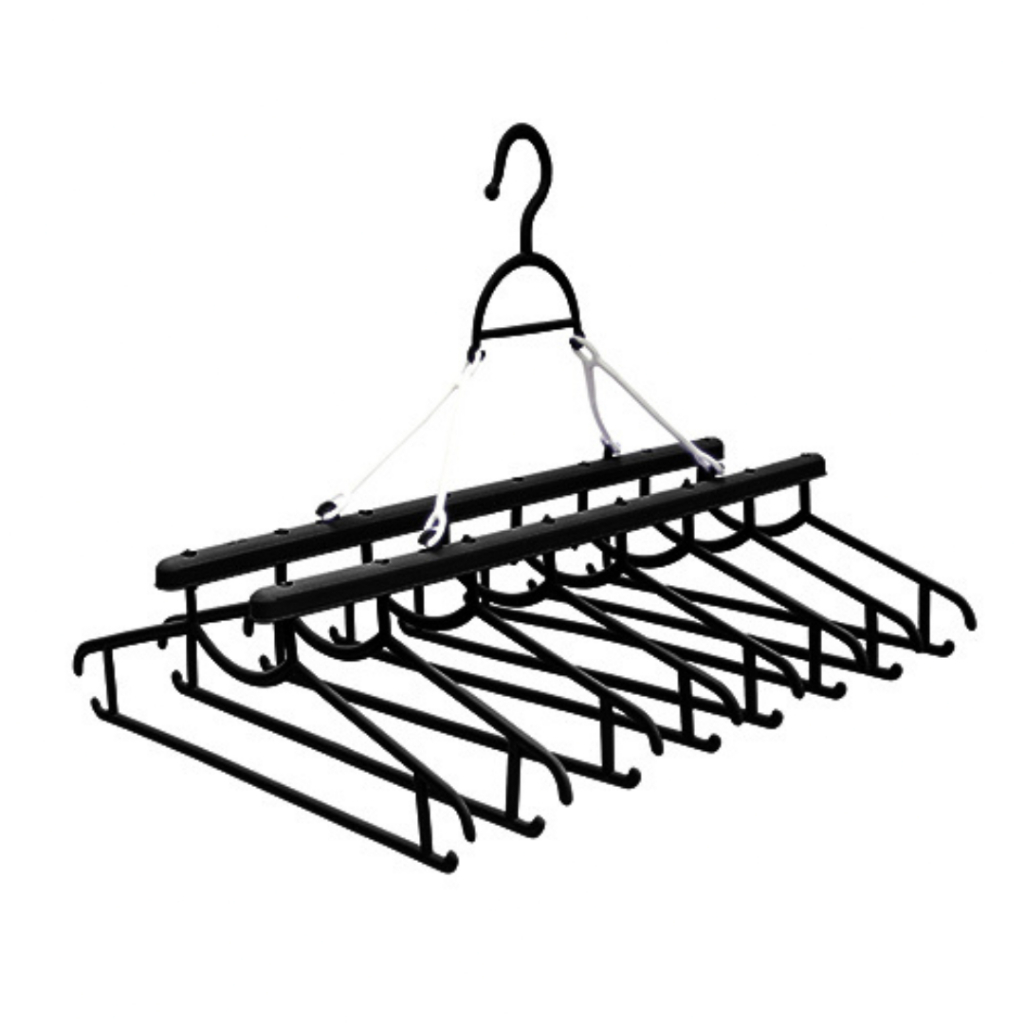 Varal Dobrável Cabideiro Compacto com 8 Cabides Reforçados para Roupa Organização Economia de Espaço