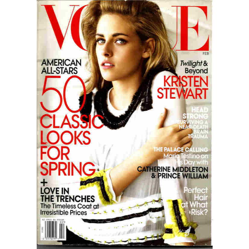 VOGUE * FEV/11 * IMPORTADA * KRISTEN STEWART * PRÍNCIPE WILLIAM