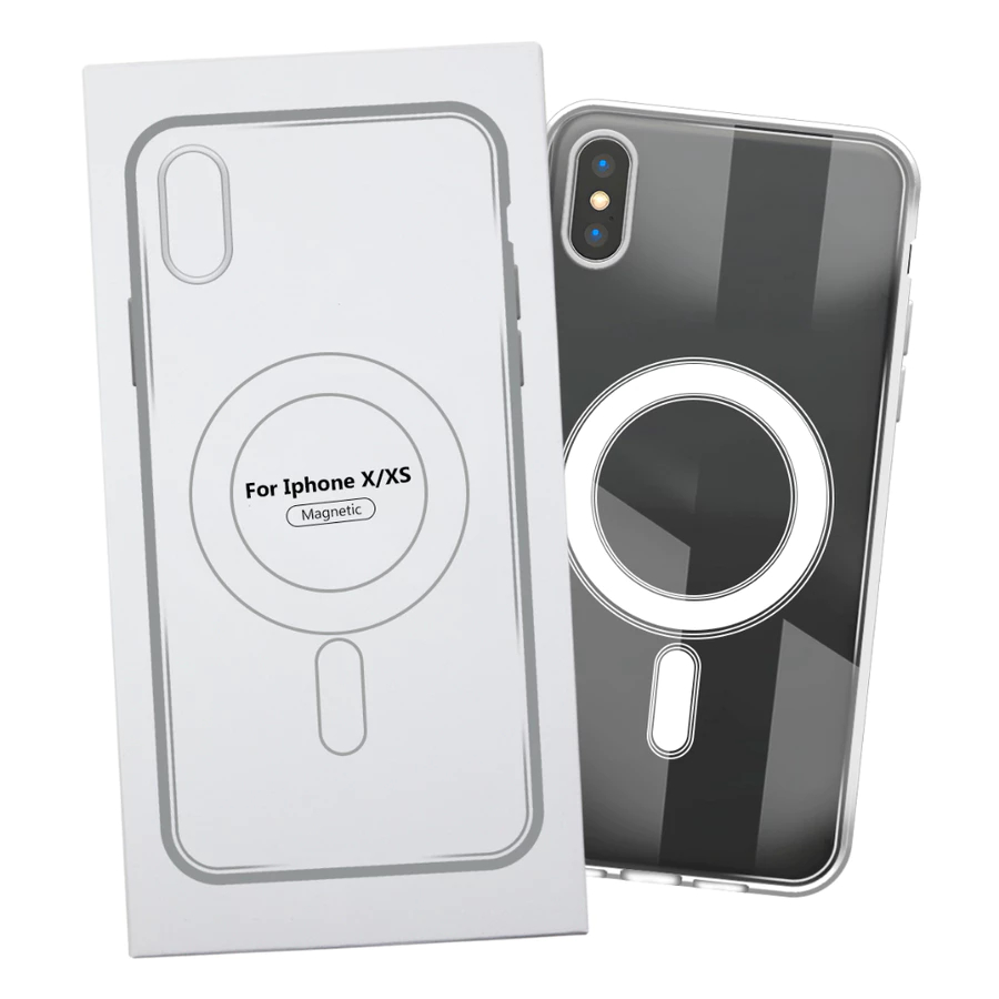 Capa carregamento magnético sem fio magsafe transparente iphone X XS XS Max XR em Oferta na Shopee