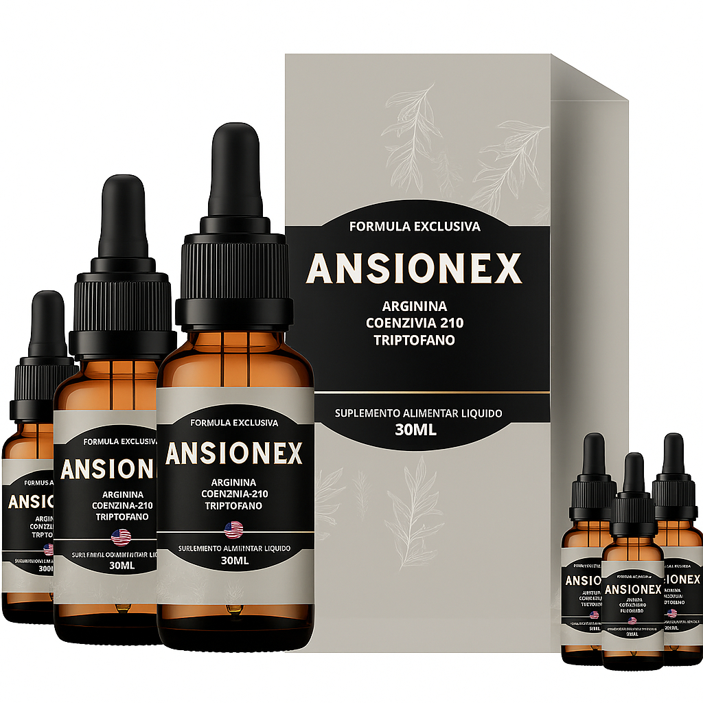 KIT 3 ANSIONEX 30ML ORIGNAL COM 70% DESCONTO