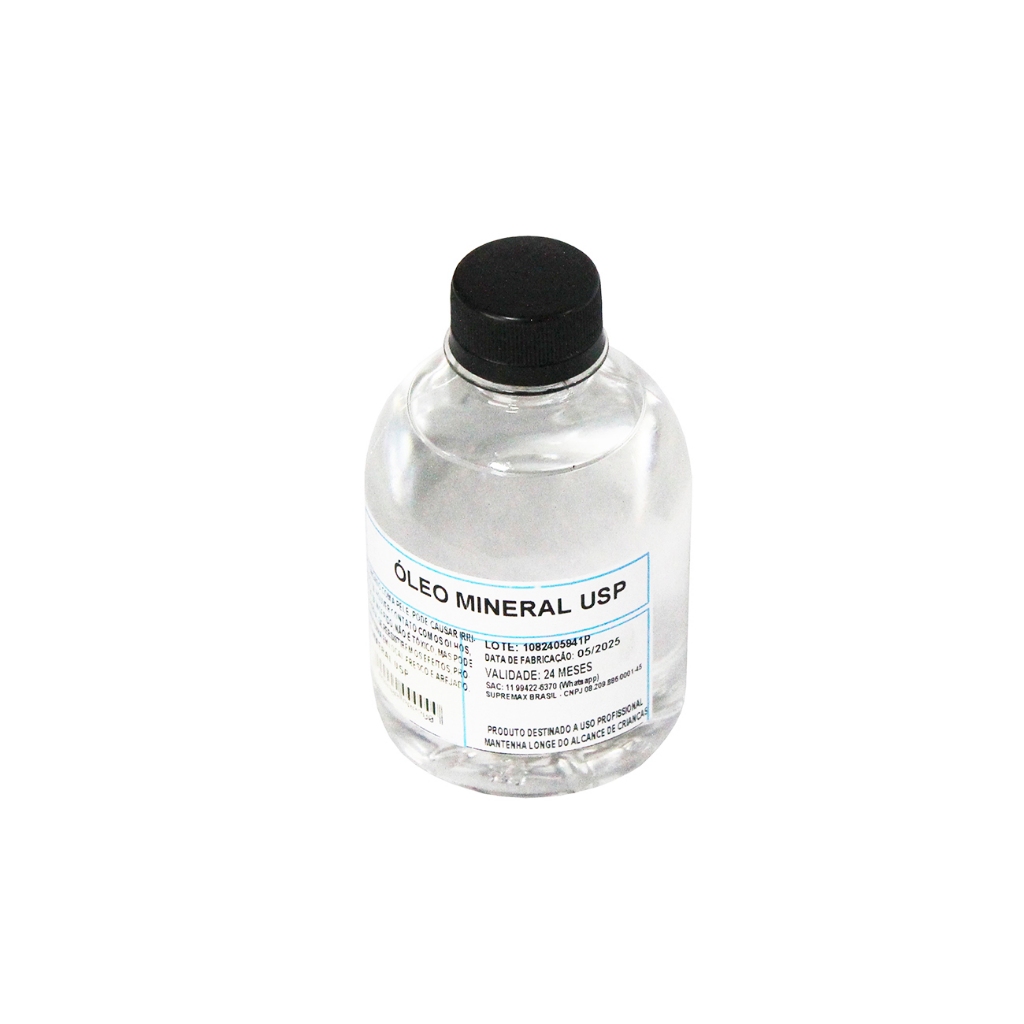 Óleo Mineral USP 250ml Puro para madeira tábuas gamelas
