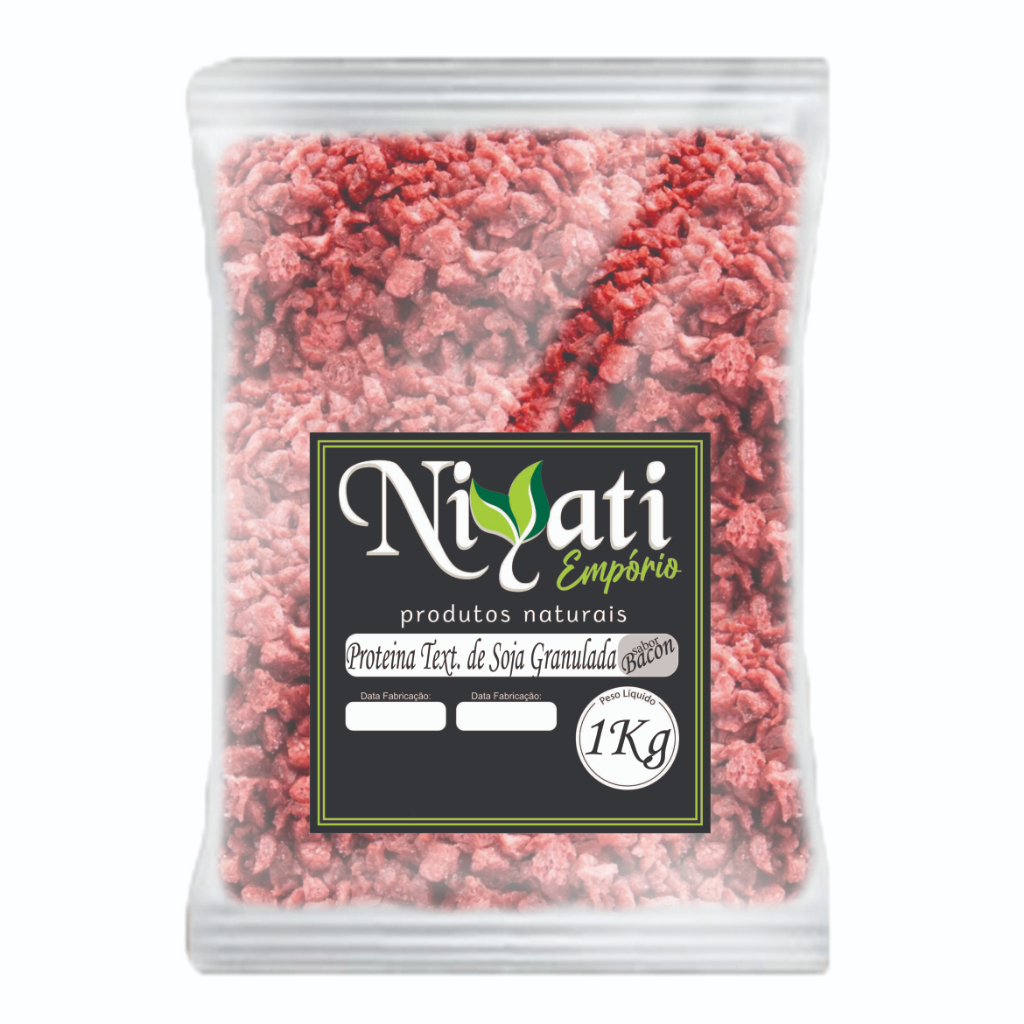Proteína de Soja Bacon 1kg Granulada Texturizada