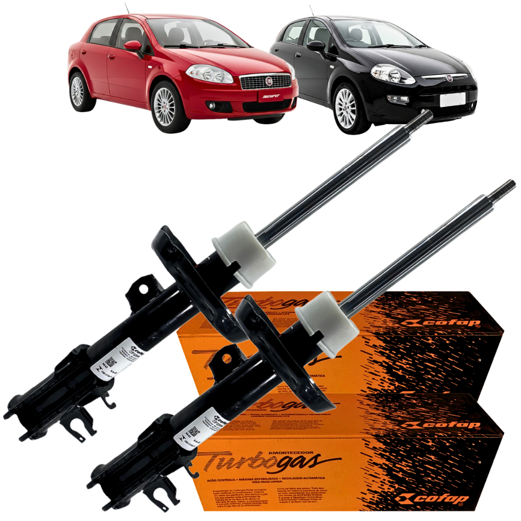 Par Amortecedor Cofap Dianteiro Fiat Punto Linea 1.4 8v 1.4 16v 1.8 8v 1.8 16v 1.9 16v 2008 á 2017 em Oferta na Shopee