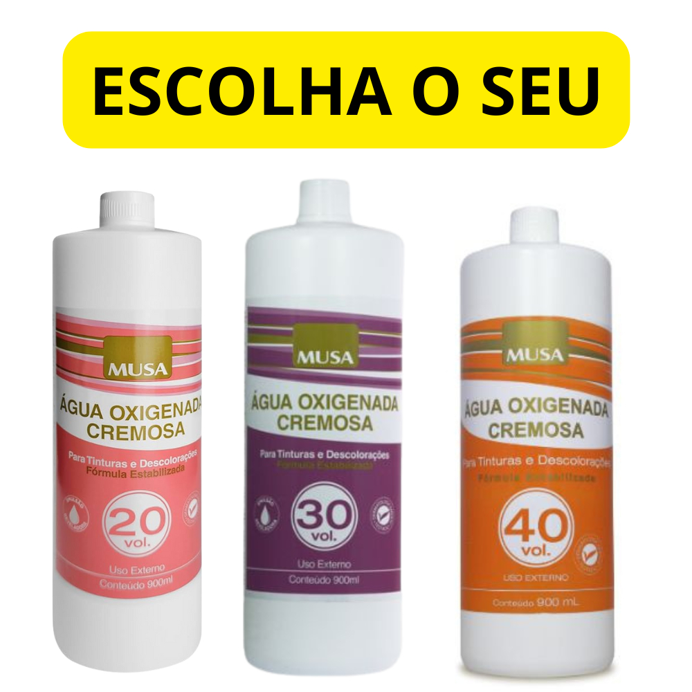 Água Oxigenada Cremos  900ML Musa em Oferta na Shopee