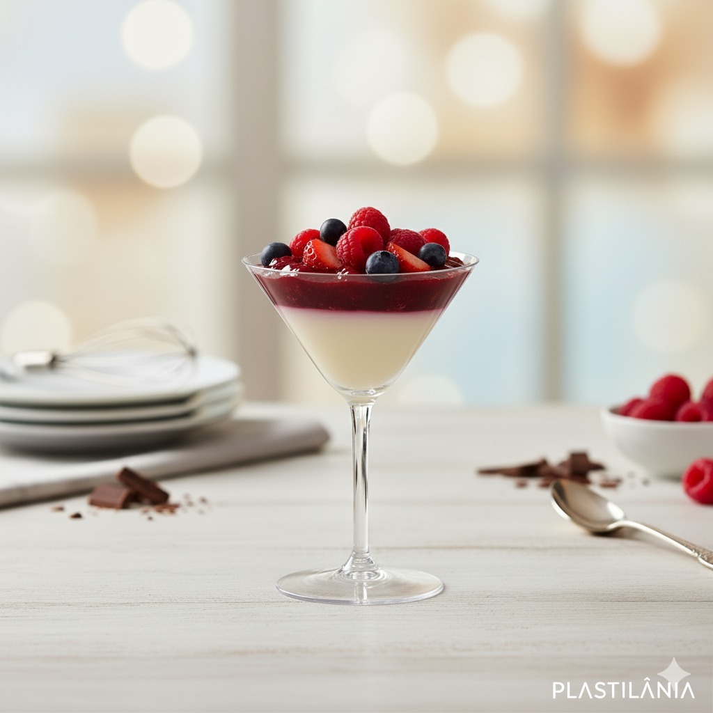Taça Acrílica Crystal 90ml Dry Martini Sobremesas PIT 090 Plastilânia 5 Unidades em Oferta na Shopee