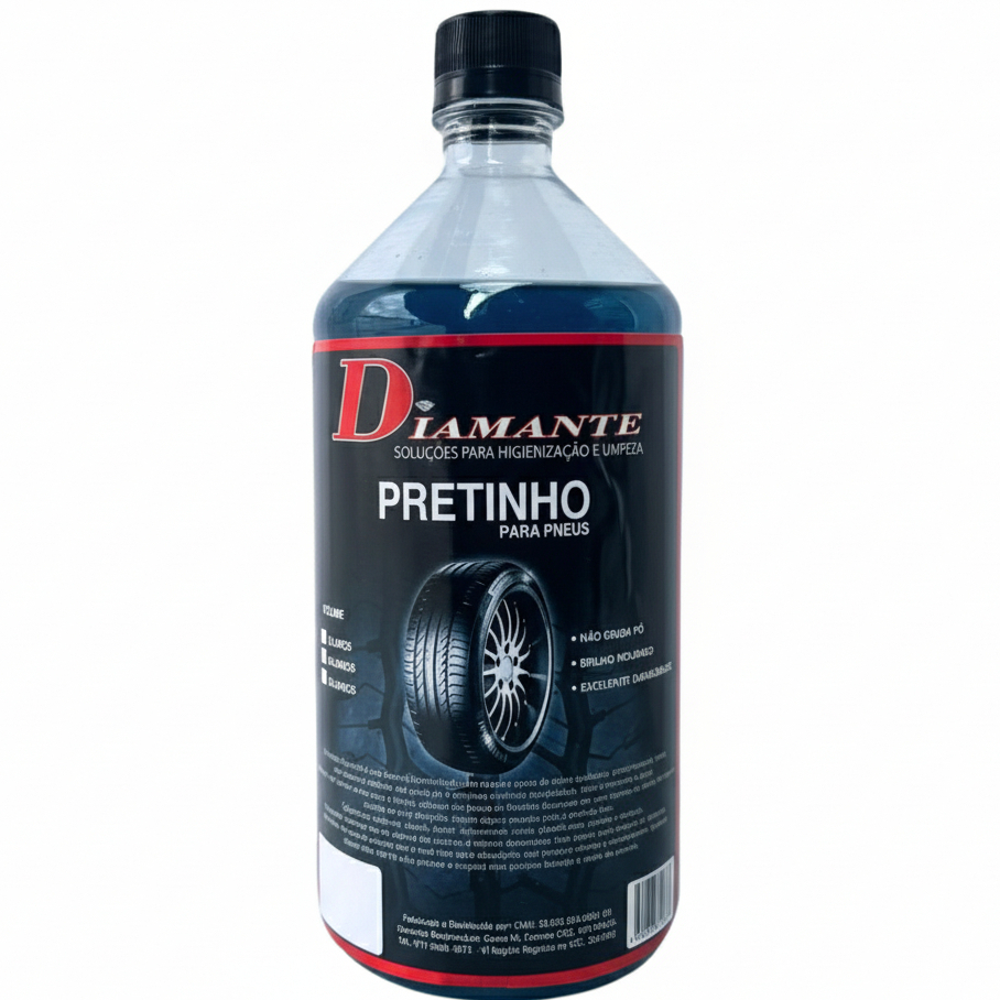 Pretinho Diamante para pneus/ deixa o pneu com aspecto de molhado/ 1 LITRO em Oferta na Shopee