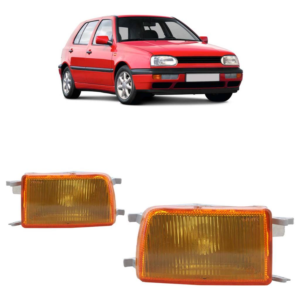 Par Pisca Seta Dianteira Golf GL 1994 1995 1996 1997 1998 Âmbar Modelo Mexicano