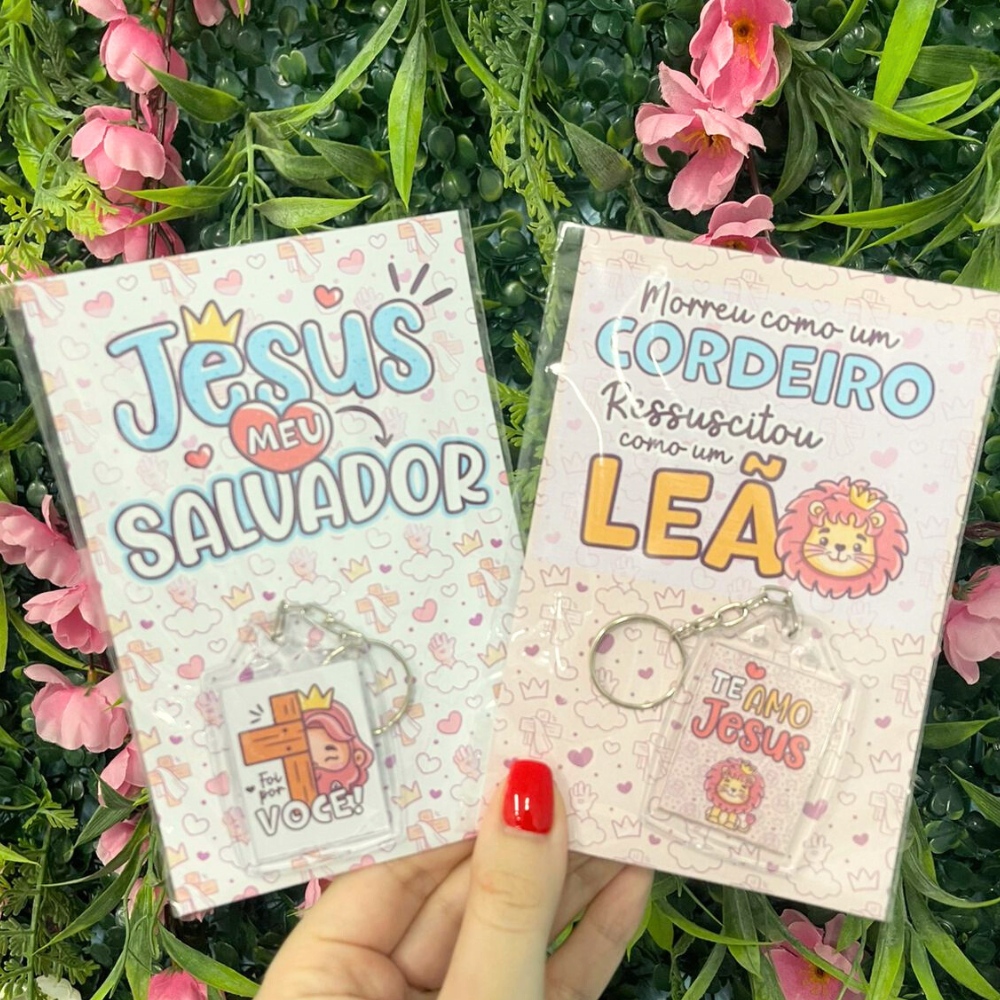 KIT CHAVEIRO LEMBRANCINHA CRISTÃ GOSPEL IGREJA - Chaveiro lembrancinha para igreja, gospel, cristão, biblica