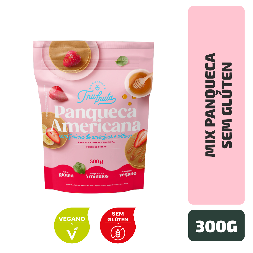 Mix Panqueca Sem Glúten Frufruta 300 g