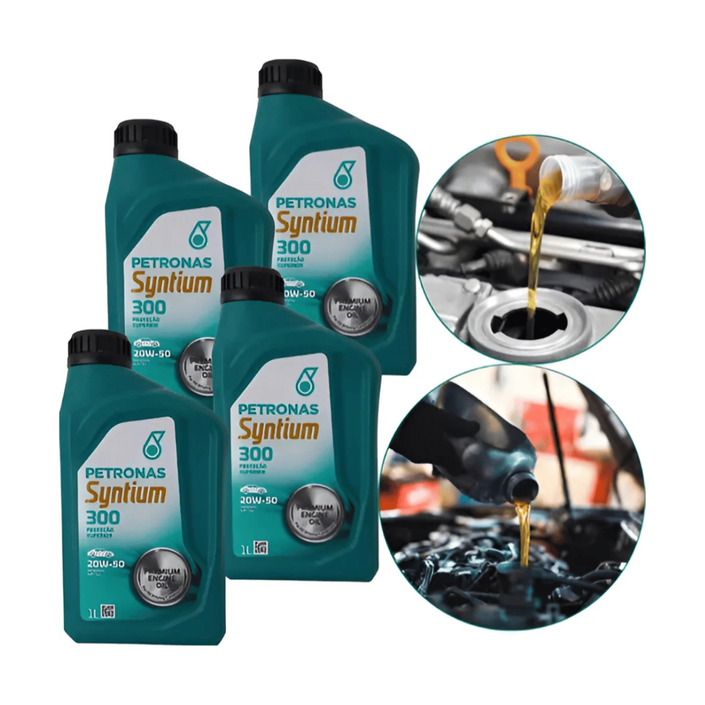 Kit 04 Óleo Petronas Syntium 20W50 em Oferta na Shopee