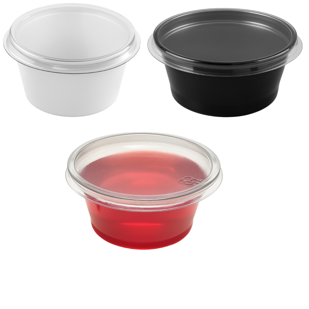 Pote Molheira Preta Branca e  Cristal 30mL com Tampa Pacote com 50, 100,150 & 200 Unidades em Oferta na Shopee