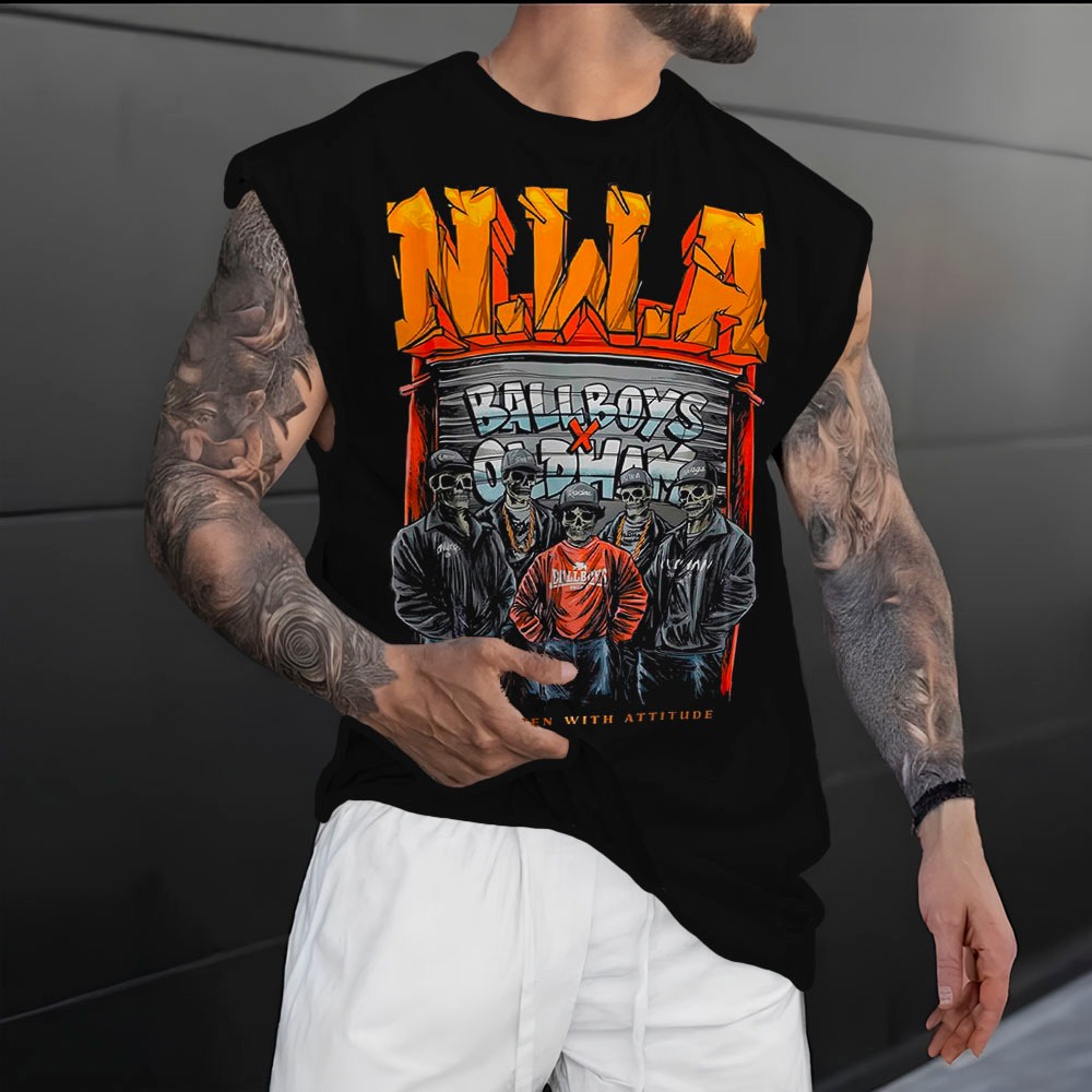 Camisa Regata Masculina Long Line Alongada Banda Rock Punk Integrantes Confortavel Algodao