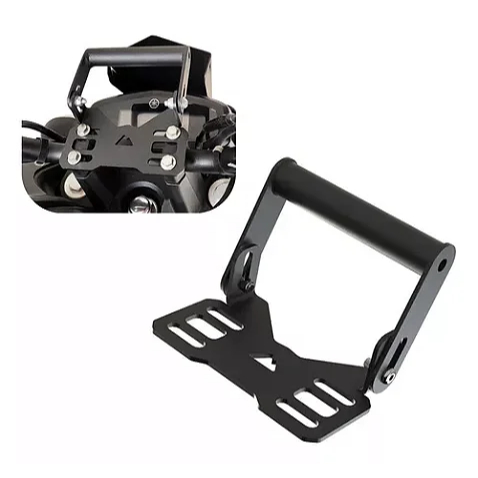 Suporte gps tubular universal multimídia carplay celular xre 190 300 bros fz15 factor 125 fazer 150