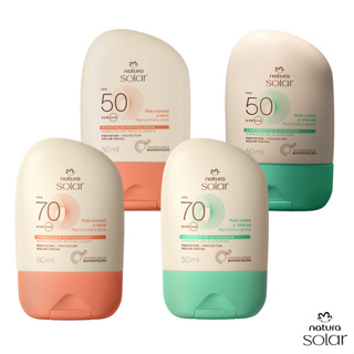 Protetor Solar Facial Natura Solar FPS 50 ou FPS 70 - 50ml: Pele Mista a Oleosa ou Pele Normal a Seca (a escolher) em Oferta na Shopee