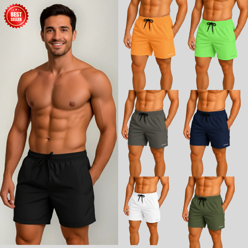 Bermuda Shorts Elastano Premium Mauricinho Tecido Leve Secagem Rápida Bermuda Para Treinar em Oferta na Shopee