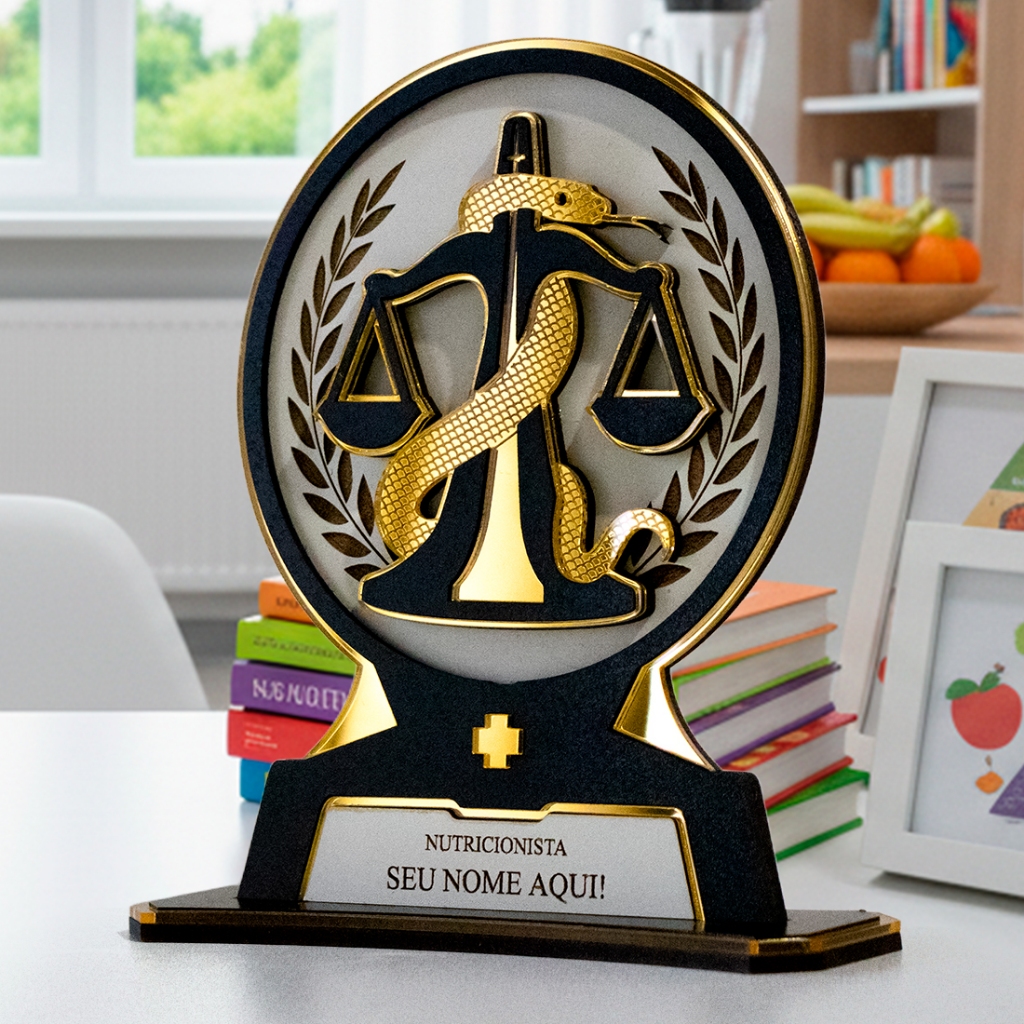 NOVO Símbolo de Nutrição, Nutricionista, nutri, em Acrílico e MDF em Oferta na Shopee