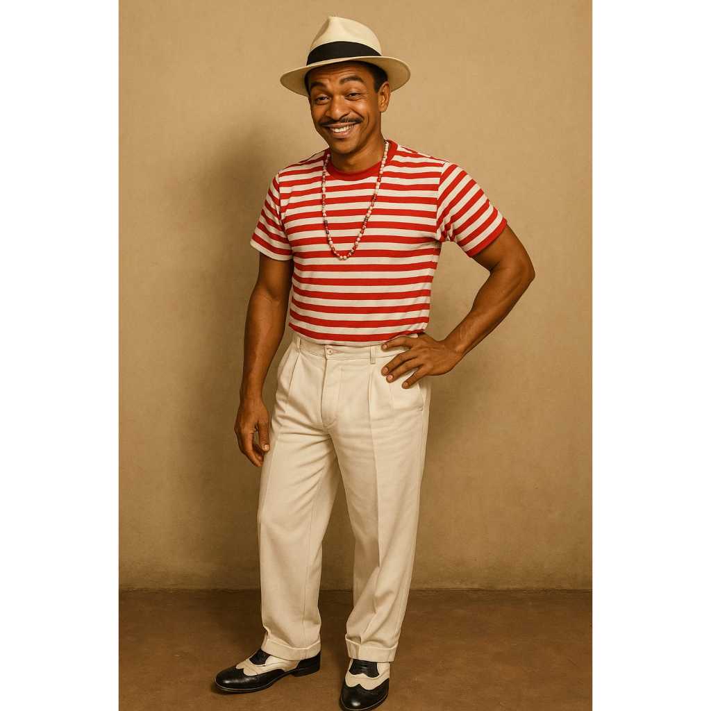 CAMISETA MALHA LISTRADA UMBANDA CANDOMBLÉ MALANDROS E MARINHEIRO CANDOMBLE