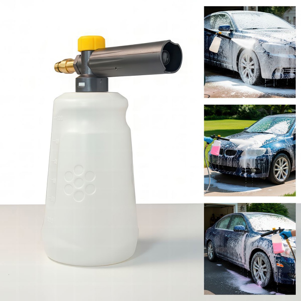 Pulverizador Canhão de Espuma Shampoo Car Wash com Conector G1/4 Alta Pressão Compatível Lavadoras