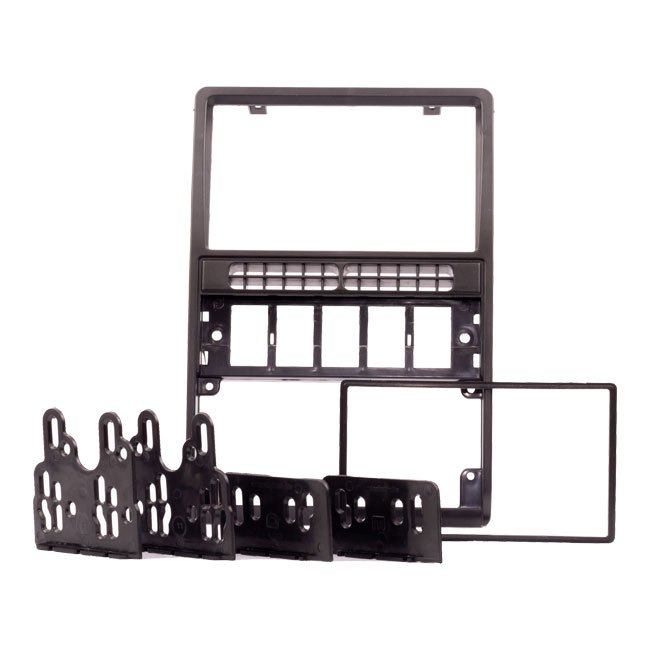 Moldura Painel 2 Din Dvd Mp5 Gol G2 Parati Saveiro Geração 2 Gol Bolinha 1999 até 2005