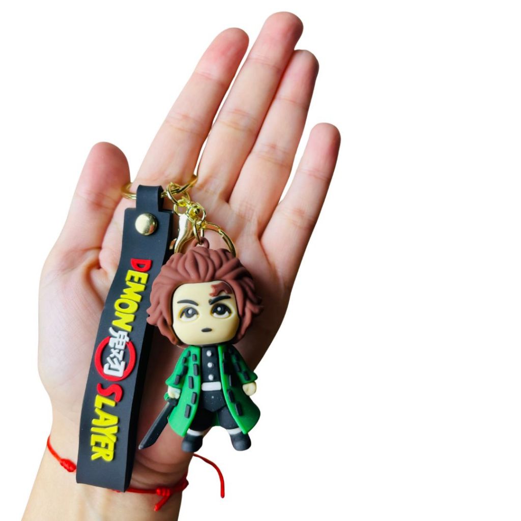 Chaveiro Demon Slayer 3D Premium Grande Emborrachado Colecionável Bolsas Mochilas Chaveiro Fofo