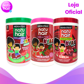 Kit Creme para Pentear Frutas Vermelhas 1kg: Melancia + Morango + Cereja em Oferta na Shopee