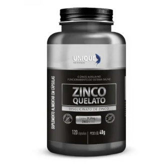 Zinco Quelato  - 120caps - Unique Nutrition