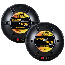 Kit 2 Driver Eros E-405 Trio Evo Preto 200W RMS 8 Ohms Cornetão Jarrão E405 E 405
