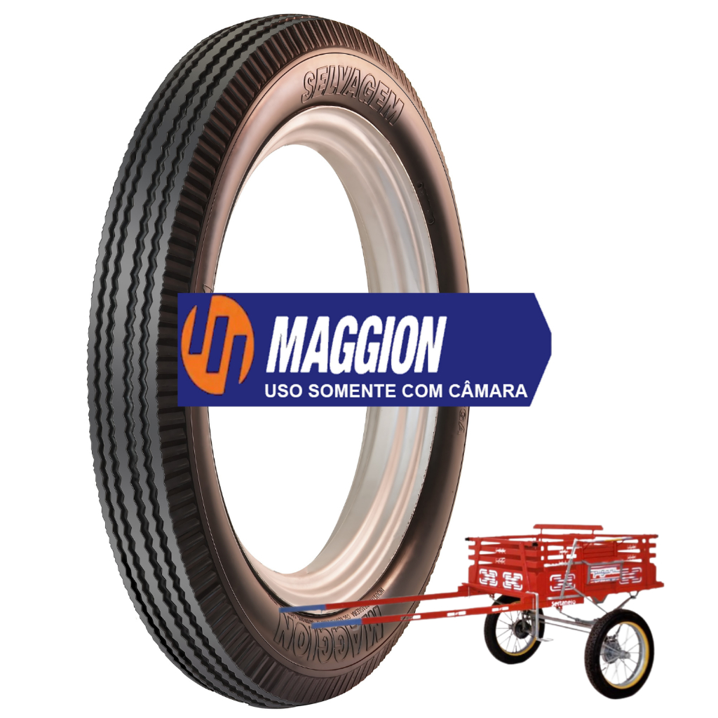 Pneu Aro 21 Maggion 4.50-21 Selvagem Charrete / Fordinho / Carroça