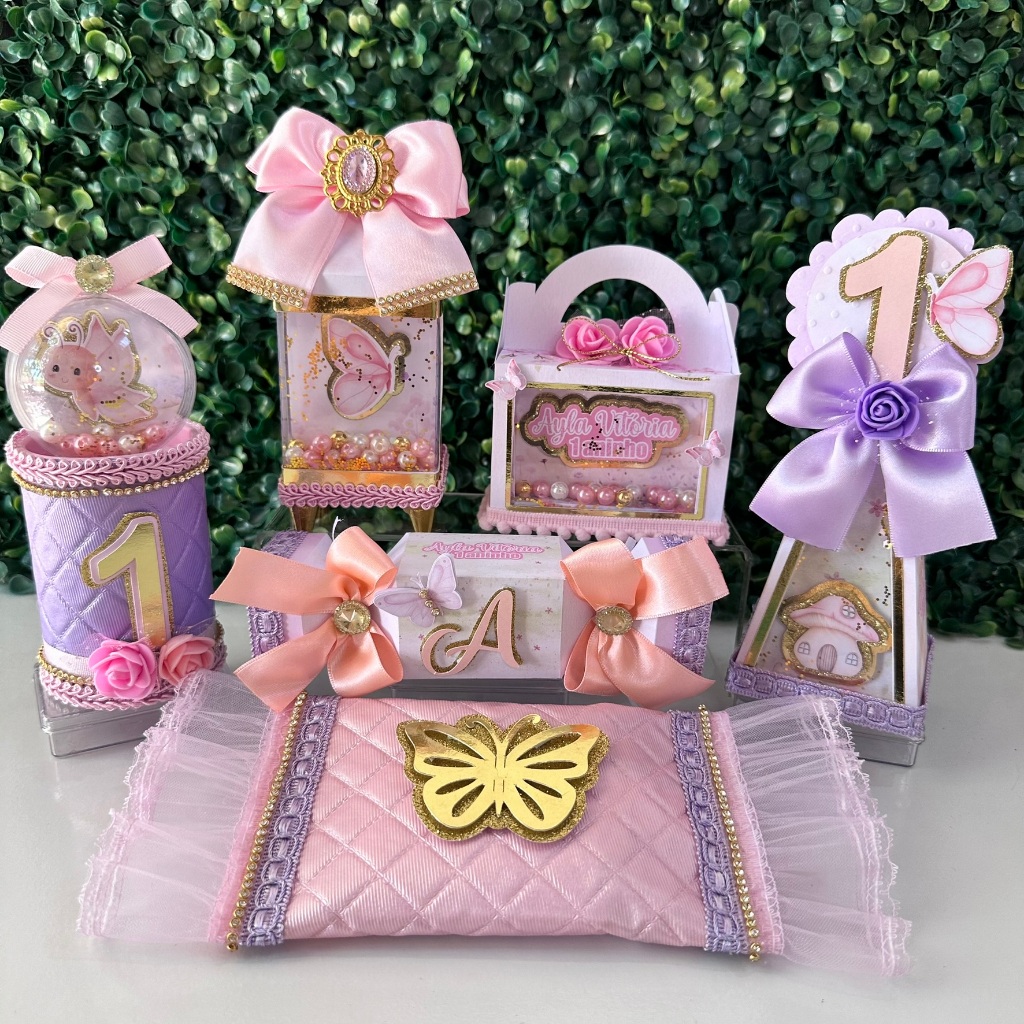 Kit Festa Premium - Jardim Encantado - Lembrancinhas Personalizadas- Caixinhas Personalizadas- Papelaria Personalizada