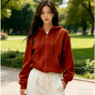 Blusa Moletom  Feminina Flanelada Fechamento Em Zíper Casual em Oferta na Shopee