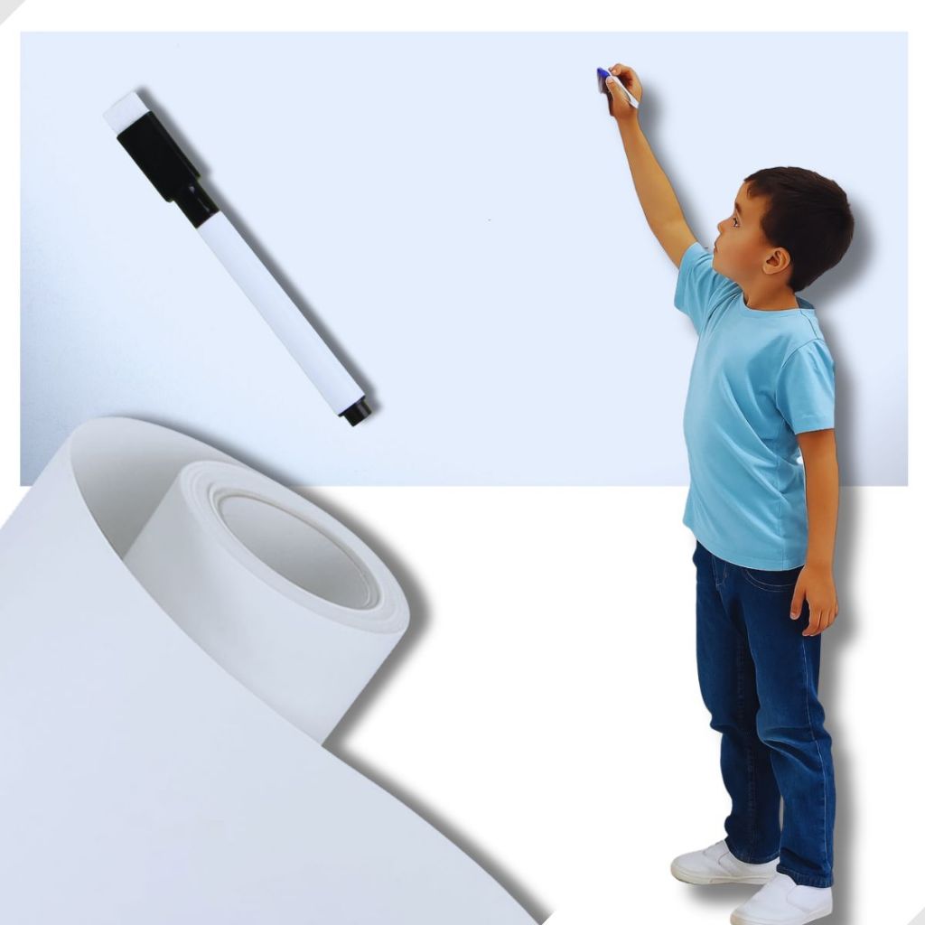 Quadro Adesivo Branco ou Preto Tipo Lousa Rolo 2mx45cm Caneta ou Giz Incluso Quadro Adesivo p/Parede em Oferta na Shopee