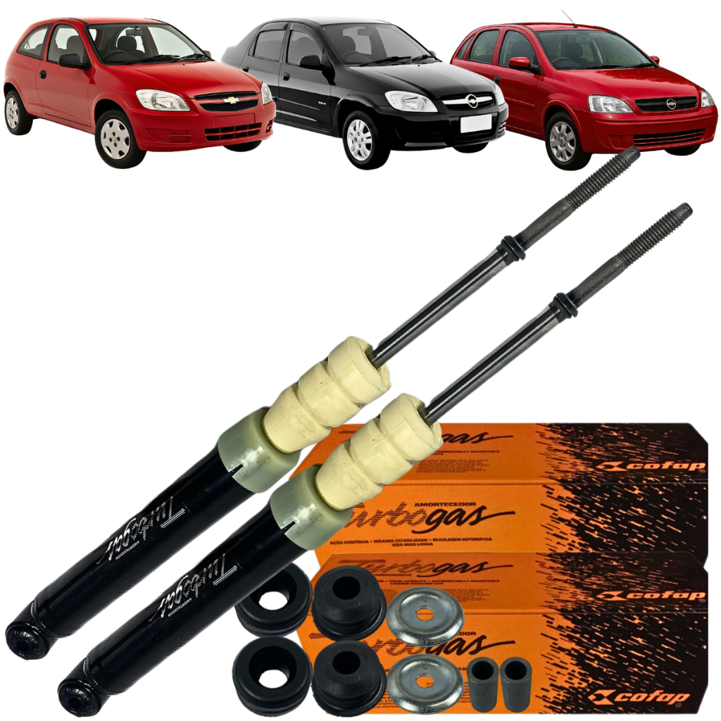 Par Amortecedor Traseira Celta Corsa Sedan Classic Prisma