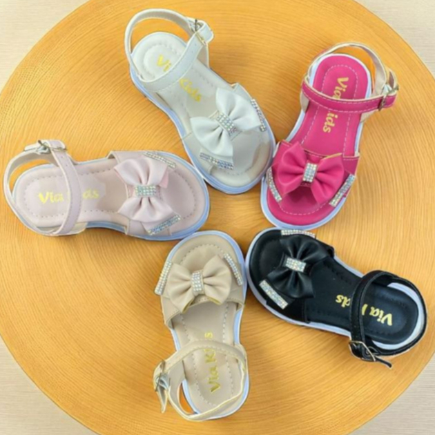 Sandalia Infantil Menina Lacinho Leve Confortavel em Oferta na Shopee