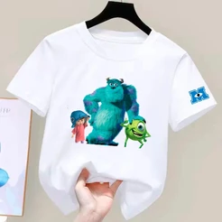 Camiseta De Algodão Infantil Estampada Monstros S.A