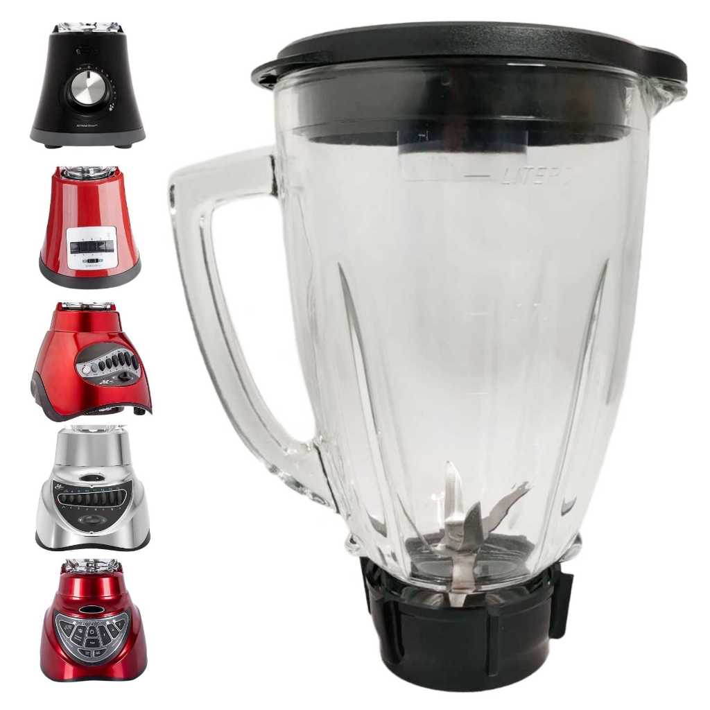 Copo de liquidificador Vidro Redondo 1.5L Oster Lâmina e Tampa Inclusos