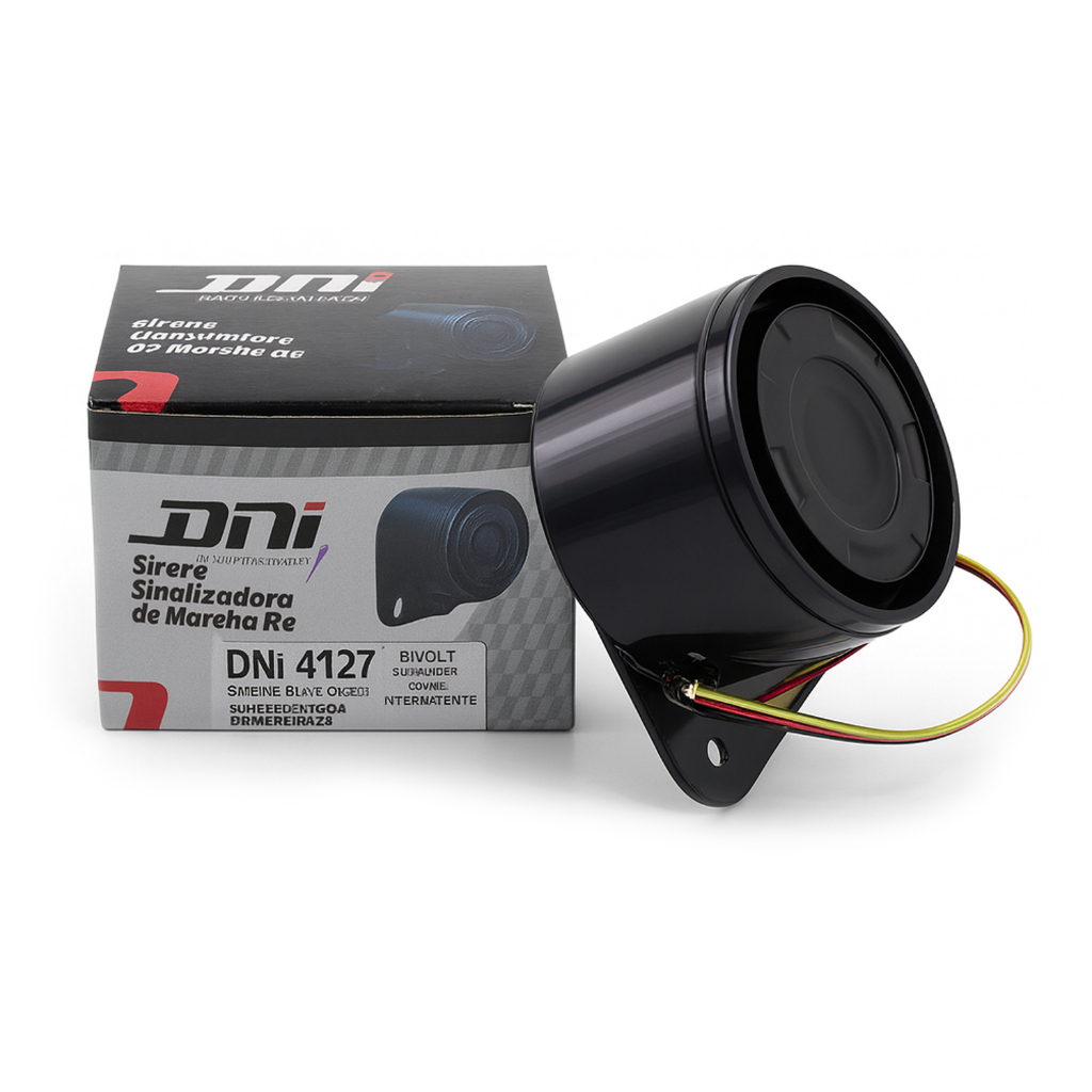 Sirene Som Intermitente Sinalizadora Marcha Ré Bivolt 12v/24
