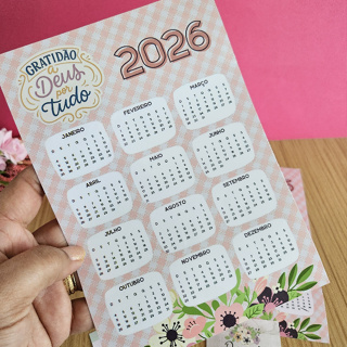kit de  4 Calendários 2026 Padrão de parede. Próprio para te ajudar a não perder seus compromissos. em Oferta na Shopee
