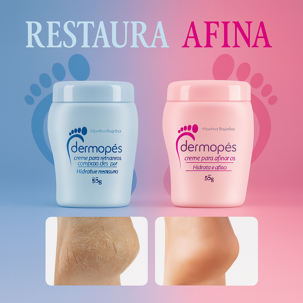 Kit 2 Dermopés Creme Hidrata e Afina 55g Hidratante de Pés Abelha Rainha em Oferta na Shopee