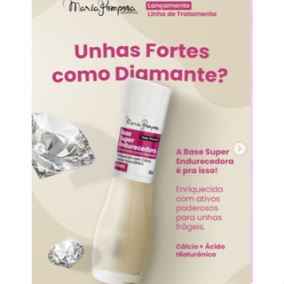Esmaltes Hipoalergênicos Maria Pomposa - BASE SUPER ENDURECEDORA 15 FREE - 8,5ml em Oferta na Shopee