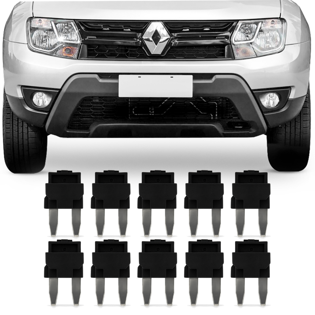 10 Fusível Mini Diodo Duster Sandero Logan Captur Kwid Oroch