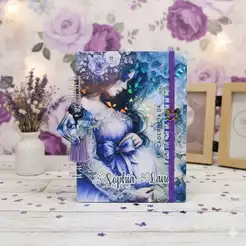 Caderneta da Gestante + Diário da Gestante Capa Dura Holográfica A5 Personalizada Tassel Chaveiro Maternidade Bebê