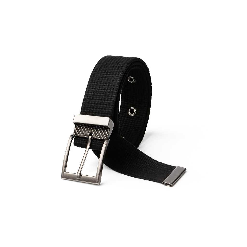 Cinto Masculino de Lona Premium com Fivela de Metal – Durável e Estiloso