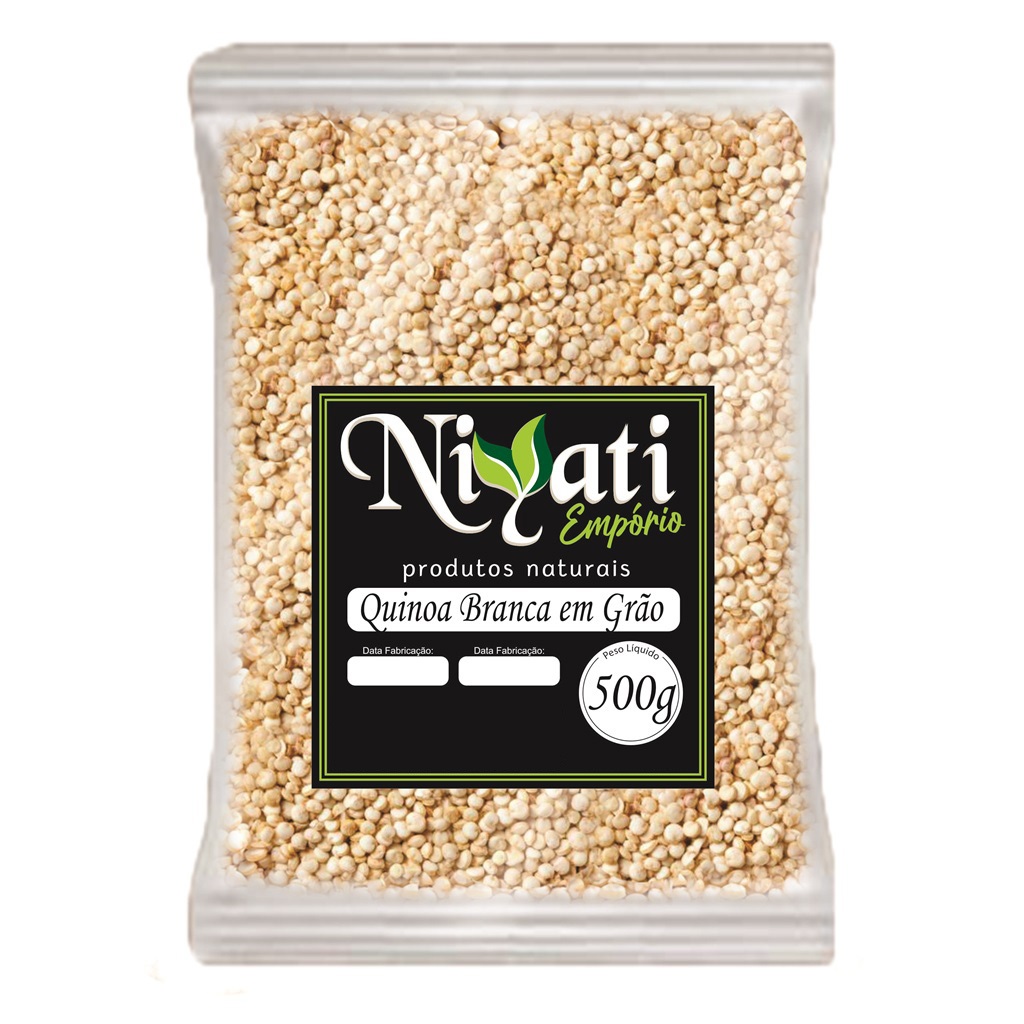 Quinoa Branca em Grãos 500g Quinua Rica em Fibras e Ferro em Oferta na Shopee