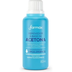 Removedor De Esmalte Farmax Com Acetona 80ml