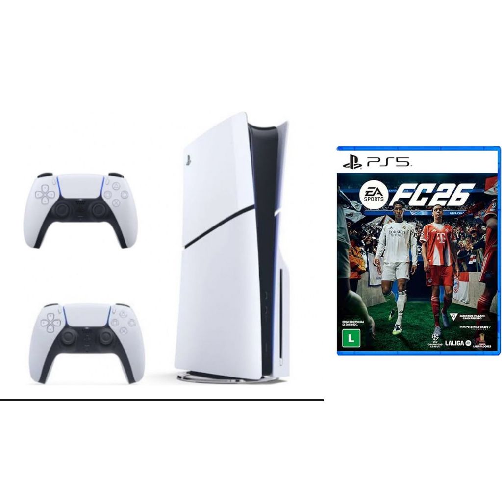 PlayStation 5 com 2 Controles + Fc26