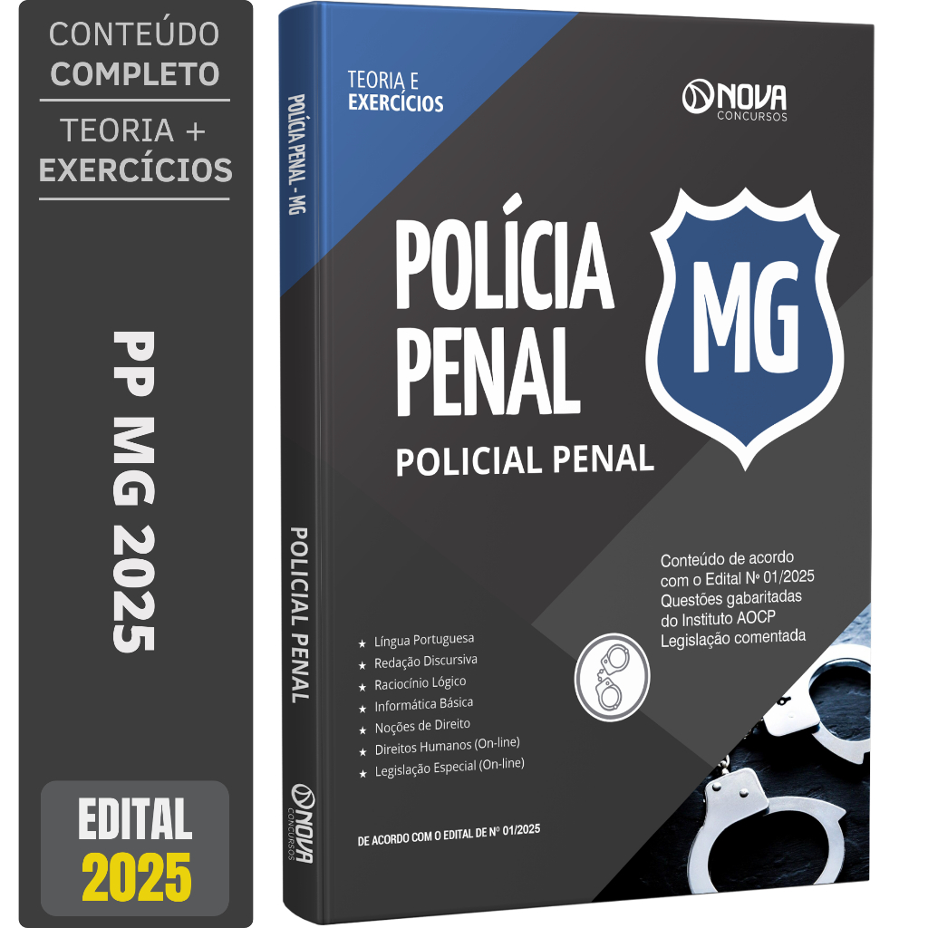 Imagem Apostila Polícia Penal - MG - Agente Penitenciário de Minas Gerais - AGEPEN
