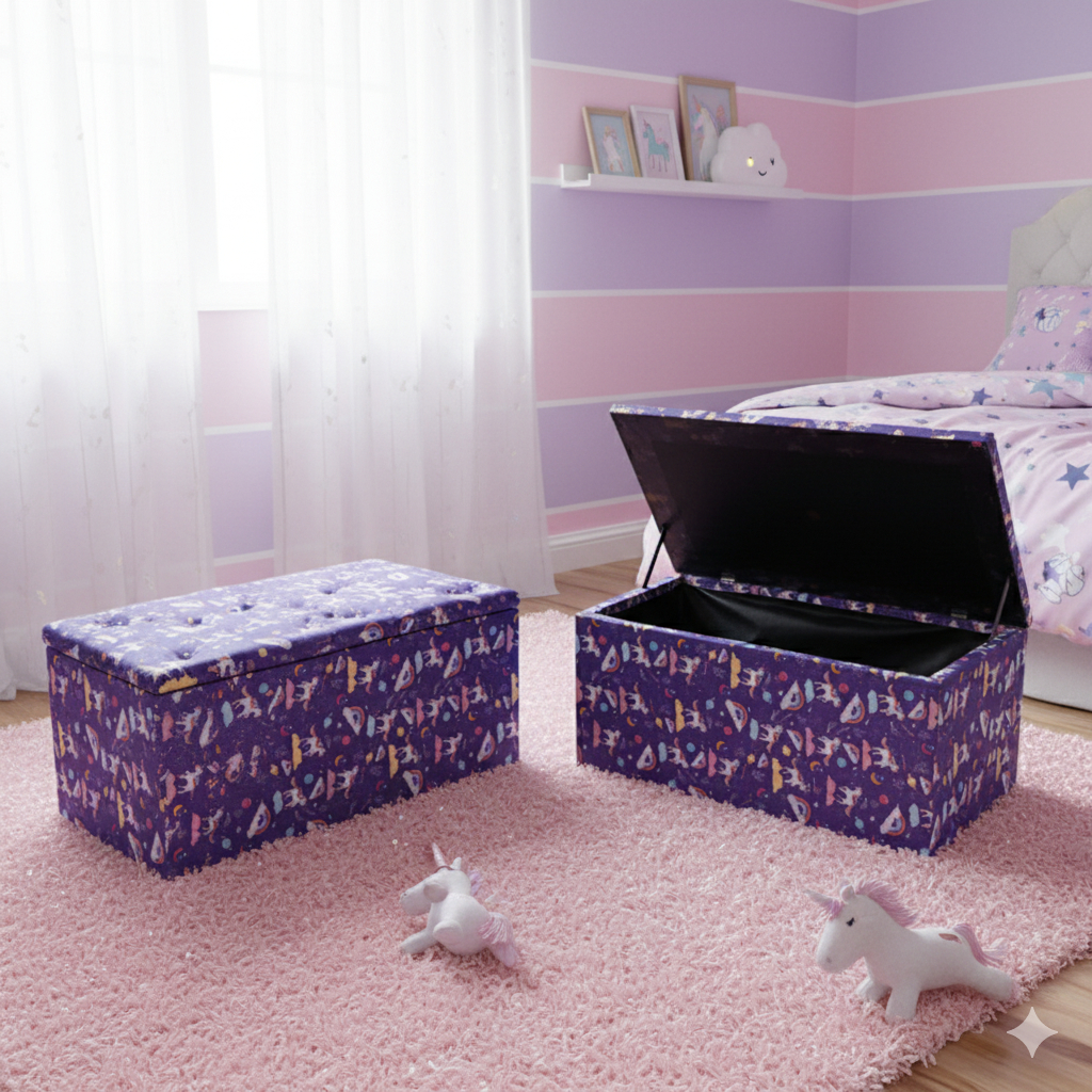 Puff Baú Retangular Futebol Pé De Cama Baú Corino Quarto E Sala 0,90x0,45x0,42cm