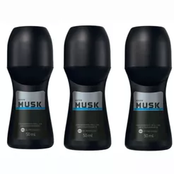 Roll On Musk Marine Avon Kit com 3/5/9 unidades (50 ml cada)- PRODUTO ORIGINAL